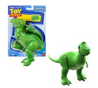 Mattel Disney Pixar Toy Story 5 Rex Figura de acción de 18,4 cm de Altura, Dinosaurio tiranosaurio, 8 articulaciones móviles, diseño detallado y Escala para Jugar, JKV17