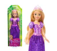 Mattel Disney Princesa Rapunzel Muñeca de Moda Look Clásico | Moda brillante con falda, tiara y zapatos removibles, articulada y coleccionable, inspirada en Disney Enredados, HLW03