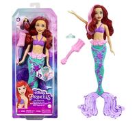 Mattel Disney Princess Ariel Cambia de Color Muñeca Sirena Princesa, Pelo y Cola cambian de Color, Juguete +3 años (HLW00)