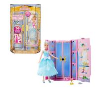 Disney Princess Royal Fashion Reveal Cenicienta Muñeca princesa con accesorios de moda sorpresa, juguete +3 años (Mattel HMK53)