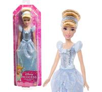 Mattel Disney Princess Cenicienta Muñeca princesa con pelo rubio recogido, juguete +3 años (HLW06)