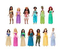 Mattel Disney Princess, Pack de 13 muñecas de Moda | 13 muñecas de moda articuladas con ropa brillante y accesorios, inspiradas en películas Disney