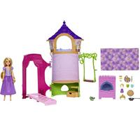 Mattel Disney Princess Rapunzel con su torre Casa de muñecas con princesa y accesorios, juguete +3 años (HMV99)