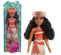 Mattel Disney Princess Vaiana Muñeca Fashion con Look Clásico | Moda brillante con falda extraíble, diadema y collar, articulada y coleccionable, inspirada en Disney Vaiana, HPG68