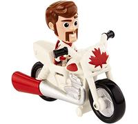 Mattel Disney Toy Story 4 Minifigura Duke Caboom con Moto, Juguetes Niños +3 Años (GCY50)