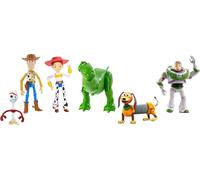 Mattel Disney Toy Story 4 Pack de 6 Amiguitos, figuras básicas de los personajes de la película (GDL54)