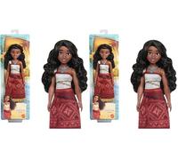 Mattel Disney Vaiana 2 Muñeca de Moda de Vaiana con 2 Accesorios, Ropa de Quita y pon con Collar y Tobillera, Inspirada en la película, JBT56 (Paquete de 2)