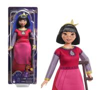 Mattel Disney Wish El Poder de los Deseos, Dahlia Muñeca con vestido rojo y acce