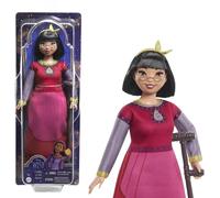 Mattel Disney Wish El Poder de los Deseos, Dahlia Muñeca con vestido rojo y accesorios, inspirado en la película, juguete +3 años (HPX24)