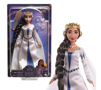 Mattel Disney Wish El Poder de los Deseos, Muñeca Reina Amaya con vestido de gal