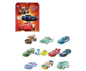 Mattel Disney y Pixar Cars Pack de 10 Mini Coches metálicos | Multipack coleccionable de 10 coches metálicos 1:55 inspirados en Cars de Disney y Pixar, HBW15