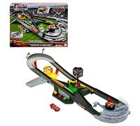 Mattel Disney y Pixar Cars Pista de Acción Copa Pistón | El circuito incluye 1 coche metálico Rayo McQueen a escala 1:55, HPD81