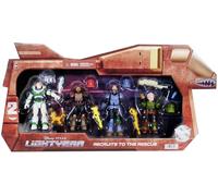 Mattel Disney y Pixar Lightyear Recruits to The Rescue - Paquete de 4 figuras y calcetines de 5 pulgadas