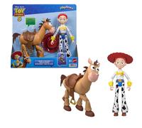 Mattel Disney Pixar Toy Story 5 Pack de 2 Figuras de acción articuladas a Escala de Juego de 17,78 cm, Jessie y Perdigón, Sombrero Vaquero extraíble, JKV21