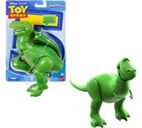 Mattel Disney Pixar Toy Story 5 Rex Figura de acción de 18,4 cm de Altura, Dinosaurio tiranosaurio, 8 articulaciones móviles, diseño detallado y Escala para Jugar, JKV17
