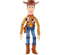Mattel Disney y Pixar Toy Story Woody Parlante | Figura de acción con accesorio, coleccionable de 30 cm, más de 30 sonidos y frases, HFY35
