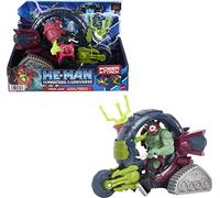 Mattel- Figura Trap Jaw + Moto Masters of The Universe 14cm Muñecos acción, Multicolor (135839)
