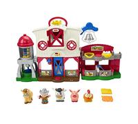 Mattel Fisher-Price Little People Caring for Animals Farm - Edición multilingüe, Juego para niños pequeños con Contenido de Aprendizaje Smart Stages, GXR98
