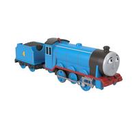 Mattel Tren Gordon clásico JGF96 — locomotora a pilas, vagón de carga, narración preescolar