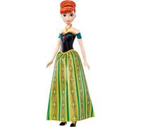 Mattel Spielzeuge aus Disney Die Eiskönigin, Singende Anna-Modepuppe in charakte