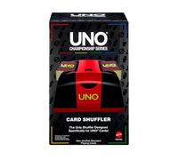 Mattel Games Barajador Automático de Cartas UNO Championship Series | Baraja UNO y cartas estándar, botón de activación, hasta 224 cartas, JMY26