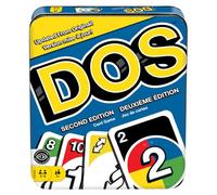 Mattel Games DOS - Juego de cartas Segunda edición, juego de viaje familiar con reglas actualizadas para niños y adultos en lata de almacenamiento (exclusivo de Amazon)