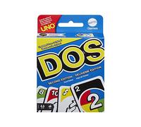 Mattel Games Dos Segunda Edición, Juego de Cartas, 7+, 2-6 Jugadores | Incluye reglas especiales y carta comodín DOS para niños, adolescentes y noches de juego en familia, HNN01