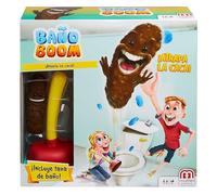 Mattel Games Flushin' Frenzy/Atrapa la caca, +5 años, 2-4 jugadores | La base del váter lanza caca para una diversión absurda en fiestas y noches de juego en familia, FWW30