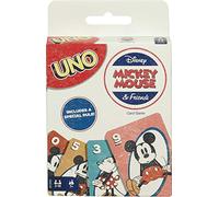 Mattel Games GGC32 UNO Disney Mickey Mouse & Seine Freunde - Juego de Cartas para 2 - 10 Jugadores, Juegos de Cartas y Juegos Infantiles a Partir de 7 años