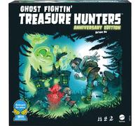Mattel Games Ghost Fightin Treasure Hunters Anniversary Edition Juego de mesa cooperativo familiar con 2 formas de jugar, incluido un modo Uno co