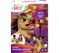 Mattel Games GXD69 - Spirit Untamed Stackin' Snackin' Apples - Juego de niños para 2, 3 o 4 Jugadores a Partir de 5 años