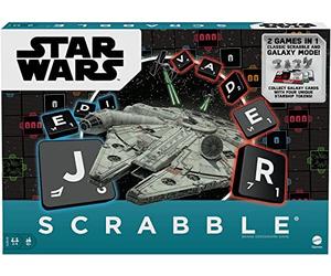Mattel Games HBN60 - Juego de Mesa de Scrabble Star Wars, Juegos Familiares y Juegos de Palabras, a Partir de 10 años