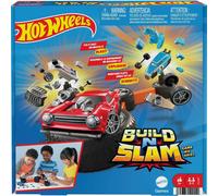 Mattel Games Hot Wheels Build N Game Nids Slam con autos clsicos edificables arreglndolo rpido o verlo explotar de 1 a 3 jugadores