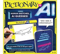 Mattel Games Juego Familiar Pictionary Vs. AI para Fiestas de Juegos con niños, Adultos y familias Que utilizan Inteligencia Artificial para 2 a 4 Jugadores