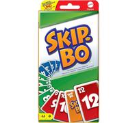 Mattel Games, juegos de cartas SKIP-BO para mayores de 7 años, juego familiar de secuenciación de cartas de los