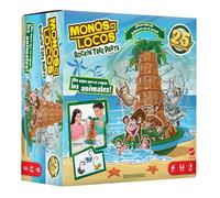 Mattel Games Monos Locos Juego Infantil Rockin' Tree, +5 años | Evita que los animales caigan del árbol tambaleante, juego rápido para 2-4 jugadores, HTW65
