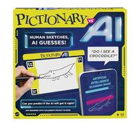 Mattel Games - Pictionary vs. AI Juego familiar para niños y adultos y noche de juegos con inteligencia artificial para 2 y 4 jugadores, versión en inglés, HYH75