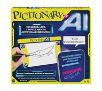 Mattel Games Pictionary Vs. AI - La versión de Pictionary con Inteligencia Artificial, los Jugadores dibujan y la IA adivina, Noches de Juegos para Todas Las Edades, versión Italiana, 8+ años, HYH79