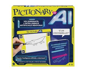 Mattel Games Pictionary Vs. AI - La versión de Pictionary con Inteligencia Artificial, los Jugadores dibujan y la IA adivina, Noches de Juegos para Todas Las Edades, versión Italiana, 8+ años, HYH79