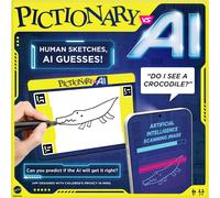 Mattel Games Pictionary Vs. Juego familiar de IA para niños y adultos y noche de
