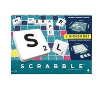 Mattel Games Scrabble 2 en uno, versión italiana, HXW03