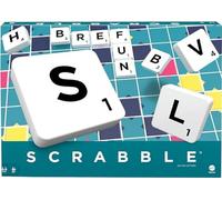 Mattel Games Scrabble, Versión Francés, Juego de mesa clásico original, incluye tablero , 4 racks, 100 fichas , bolsa para fichas , +10 años, Y9593