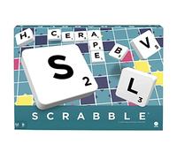 Mattel Games Scrabble, Versión Italiana, Juego de mesa clásico original, incluye tablero , 4 racks, 100 fichas , bolsa para fichas , +10 años, Y9596
