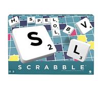 Mattel Games Scrabble, Versión Neerlandesa, Juego de mesa clásico original, incluye tablero , 4 racks, 100 fichas , bolsa para fichas , +10 años, Y9599