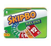 Mattel Games Skip Bo- Juego de cartas Deluxe L3671 | Juego clásico de secuencias para niños, adolescentes y noches en familia, con bloc de puntuación y lápiz, L3671