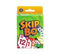 Mattel Games Skip-Bo Juego de Cartas para 7+ años, 2-6 Jugadores | Secuencias clásicas para niños, adolescentes y noches en familia; baraja accesible para daltónicos, 7+, JMM20