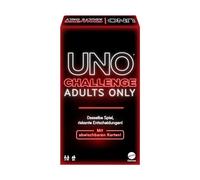 Mattel Games - UNO Challenge Adults Only - Juego de Cartas para Adultos, +18 Juegos para Noches de Juegos, Viajes, y para Fiestas, UNO Dare versión Alemana, JBF58