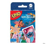 Mattel Games UNO Disney Lilo & Stitch, Juego de Cartas con Regla Especial Ohana,