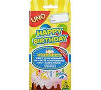 Mattel Games - UNO ¡Feliz Cumpleaños!, Juego de Mesa (CGJ06)