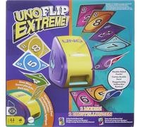 Mattel Games UNO Flip Extreme, +7 años, 2-6 jugadores | Juego de cartas doble cara para niños, adultos y familias que combina UNO Flip y UNO Extreme JCH61